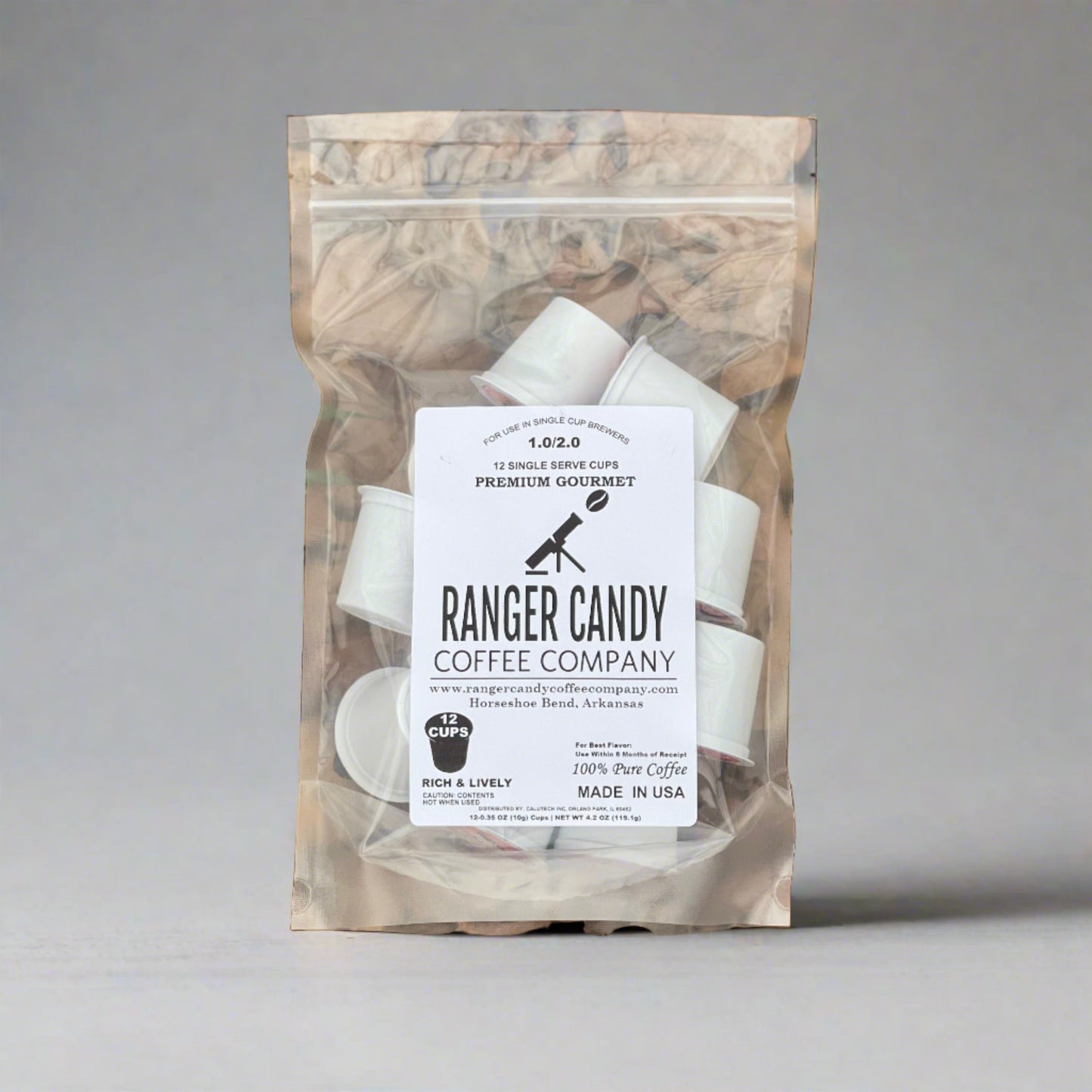 12 Pack Single Serve Coffee Capsules